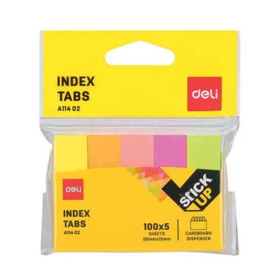 Stikeri za indeksiranje 50x15mm (5x100 lista) EA11402