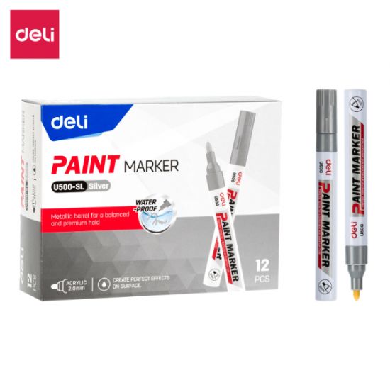 Paint Marker srebrni - okrugli vrh 2mm EU500-SL