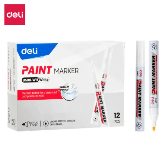 Paint Marker beli - okrugli vrh 2mm EU500-WH