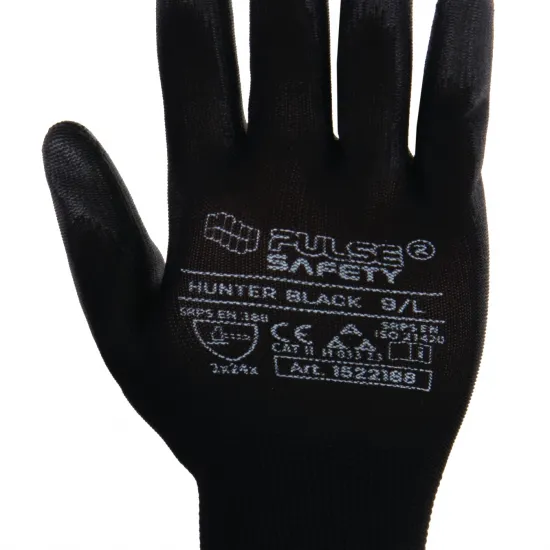 Zaštitne rukavice Hunter Black, PU, vel. 11