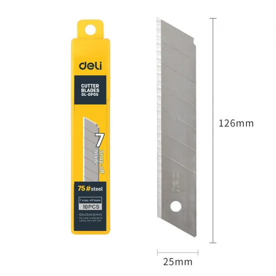 Rezervni nožići za skalpel 25mm 1/10 DELI Ekonomik EDL-DP05
