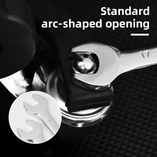 Ključ okas-vilasti sa račnom 15mm DELI EDL34115