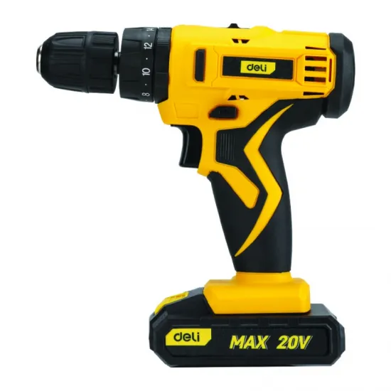 Akumulatorska vibraciona bušilica/odvijač CDDL-20 Li DELI 20V 2Ah EDL-CZ20-E1D2